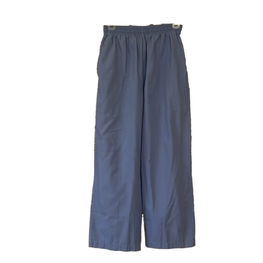 fashion seal ceil blue scrub pants elastic waist